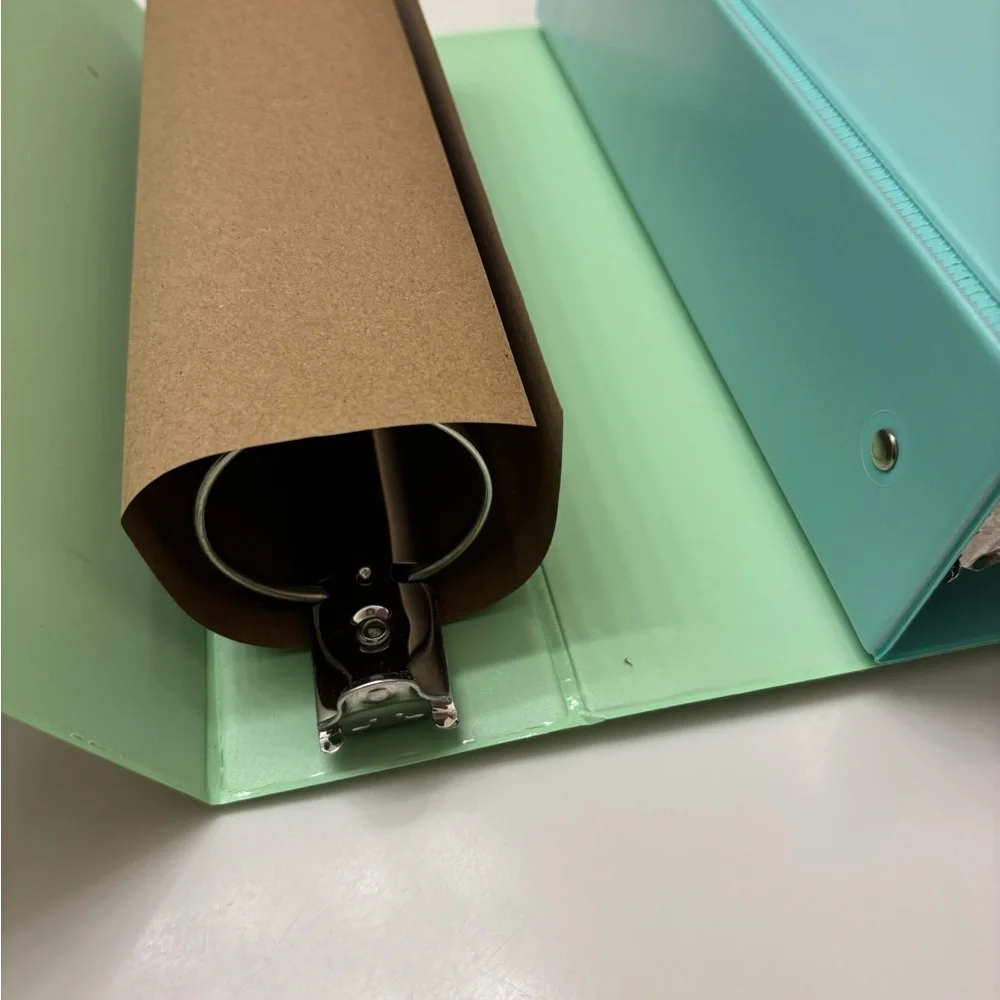 New 3 Set 2 Inch 3 Ring Binders Pastel Colors Blue Green